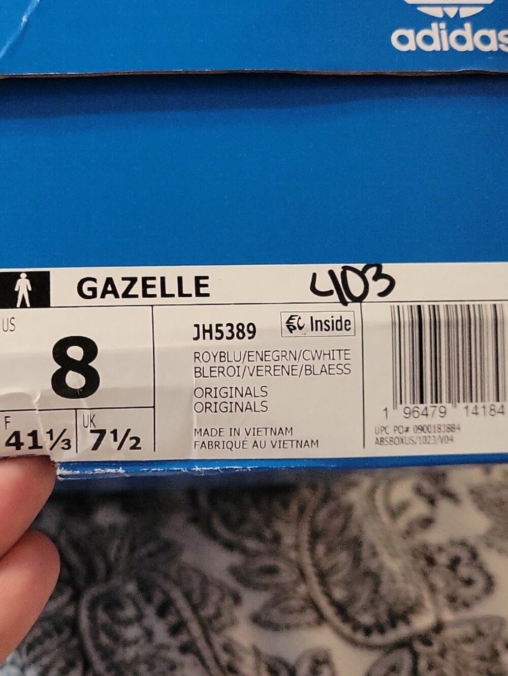 Adidas Gazelle Mens Size 8